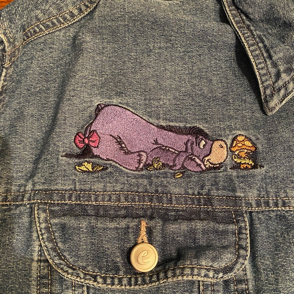 Disney Blue Denim Jacket with Eeyore Embroidery - Picture 2 of 6